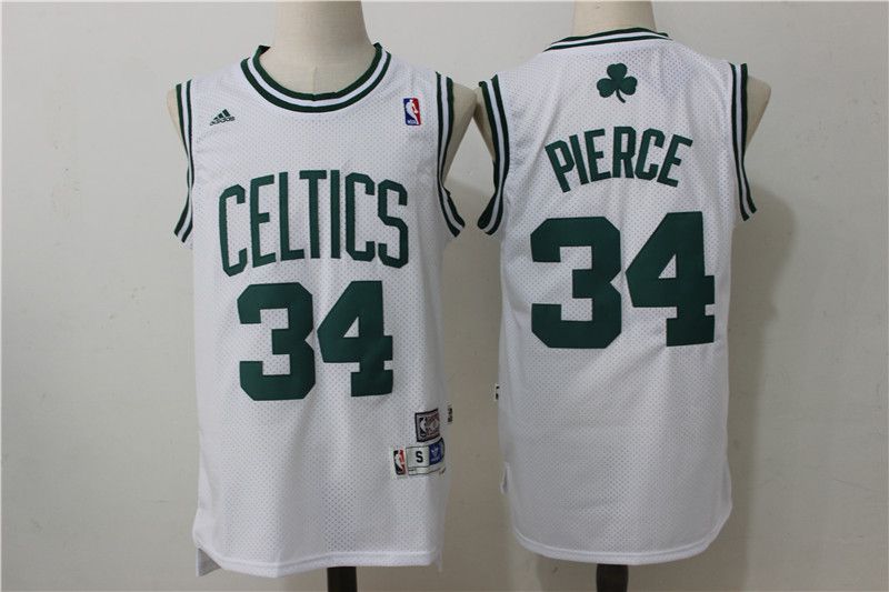 Men Boston Celtics 34 Pierce White Adidas NBA Jersey